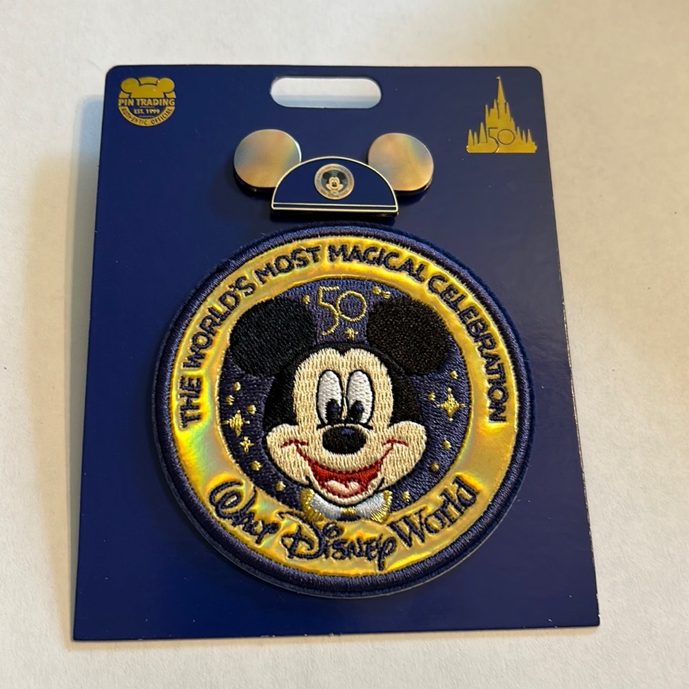 Walt Disney World 50th Anniversary Pin & Patch